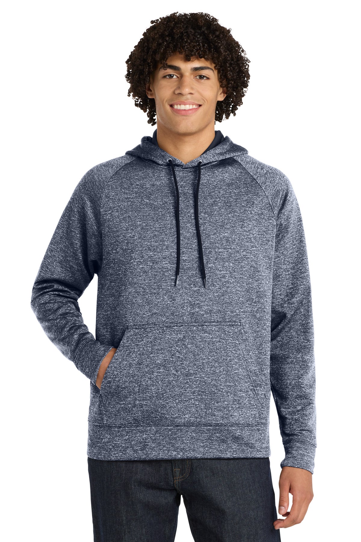 Sport-Tek® PosiCharge® Electric Heather Fleece Hooded Pullover