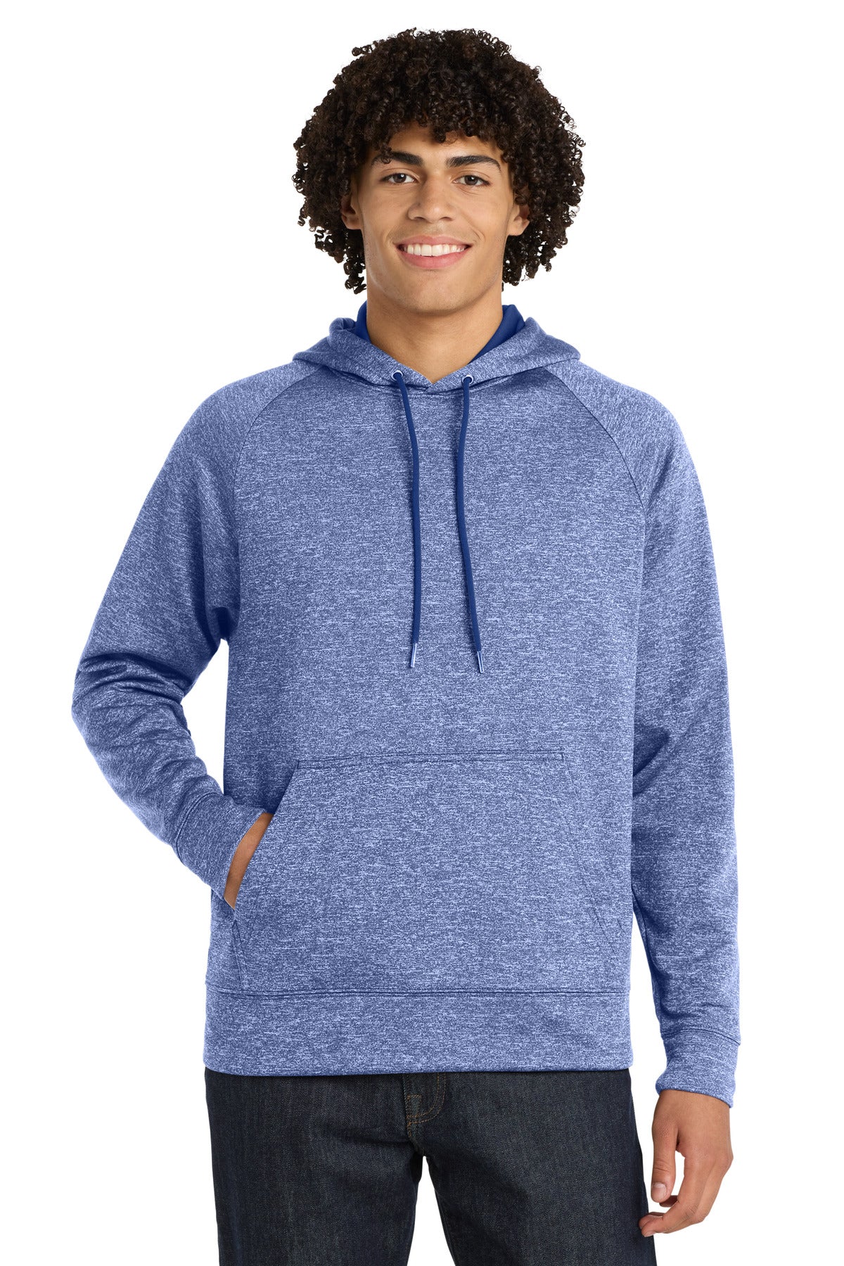 Sport-Tek® PosiCharge® Electric Heather Fleece Hooded Pullover