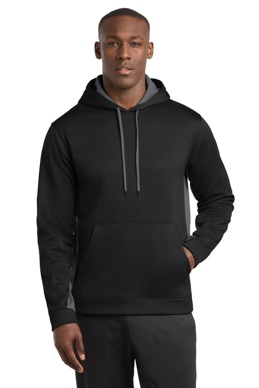 Sport-Tek® Sport-Wick® Fleece Colorblock Hooded Pullover