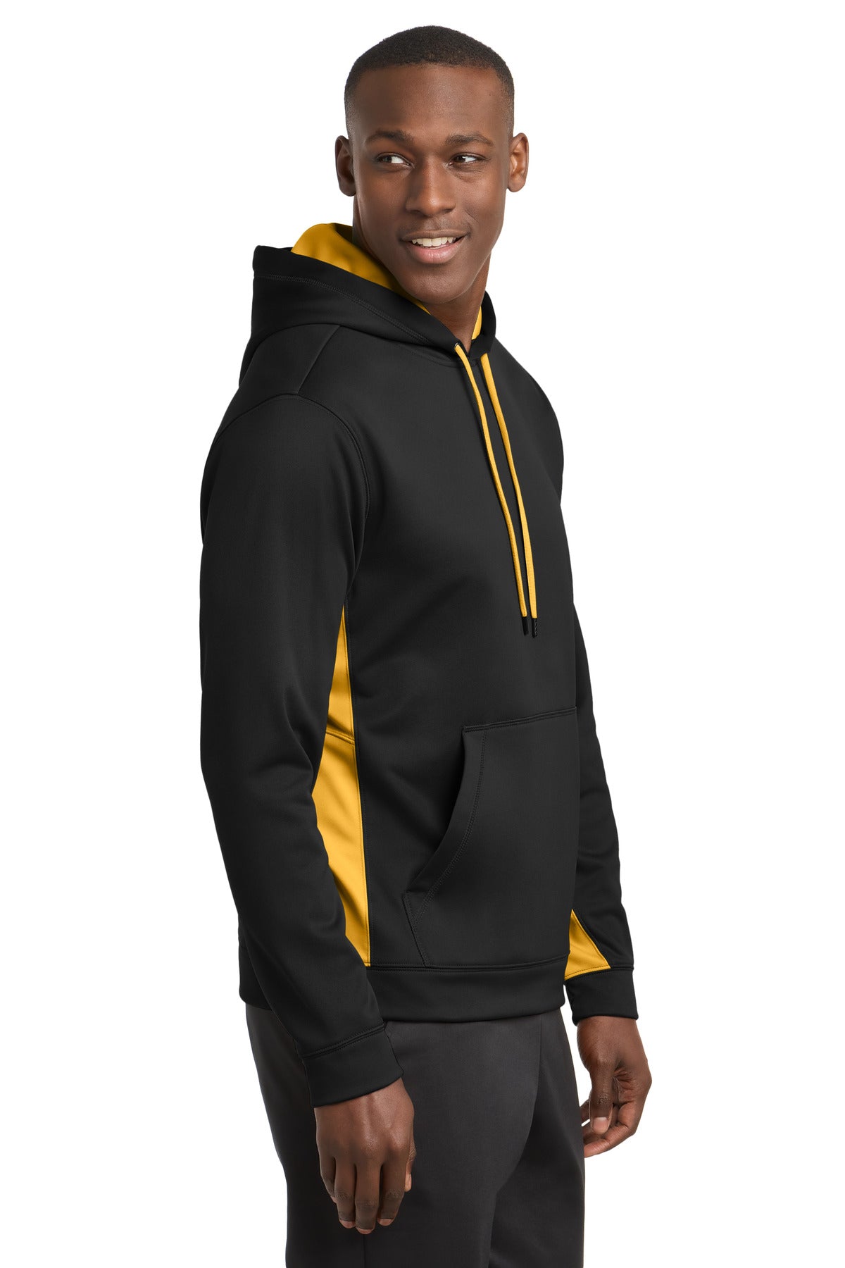 Sport-Tek® Sport-Wick® Fleece Colorblock Hooded Pullover