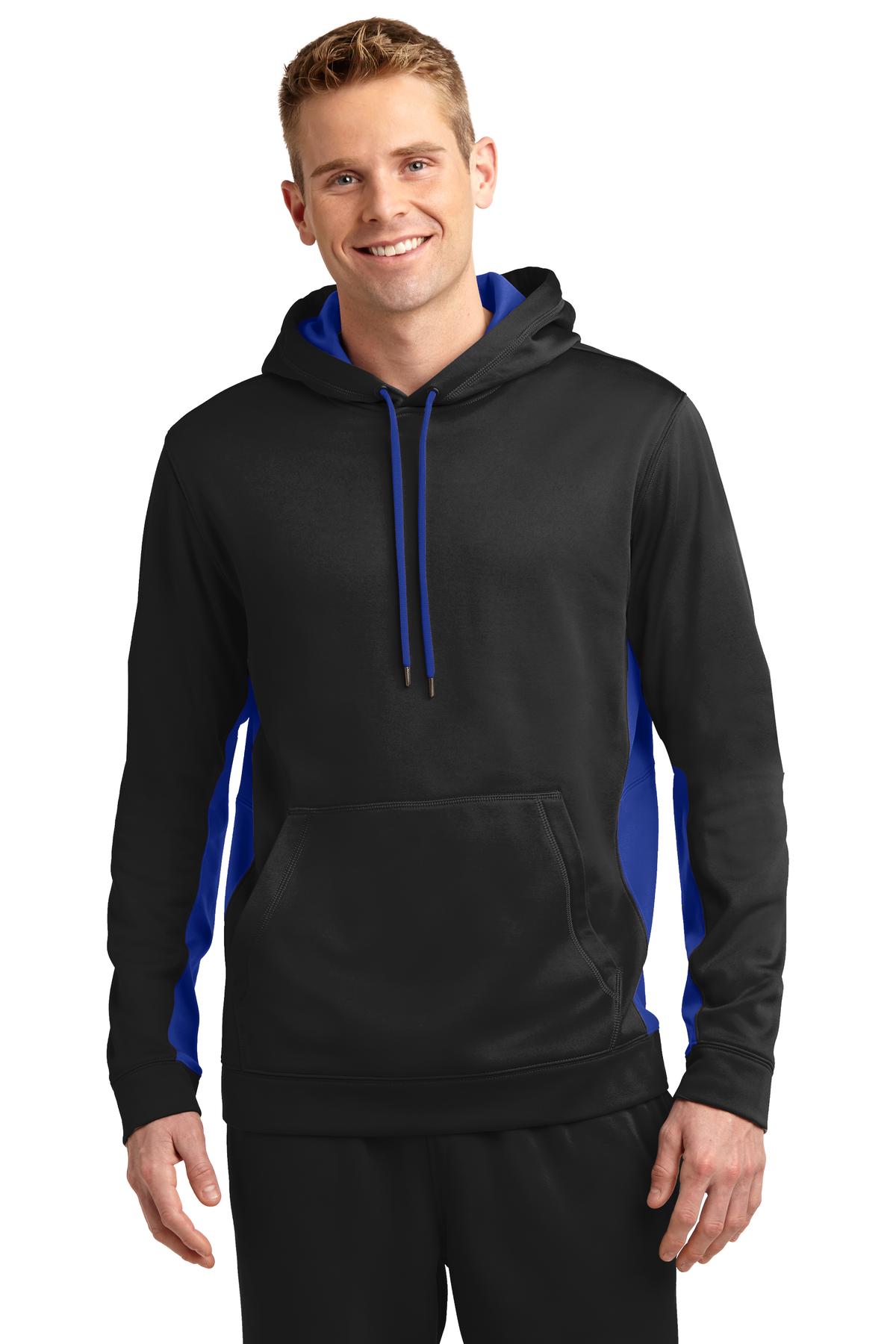 Sport-Tek? Sport-Wick? Fleece Colorblock Hooded Pullove