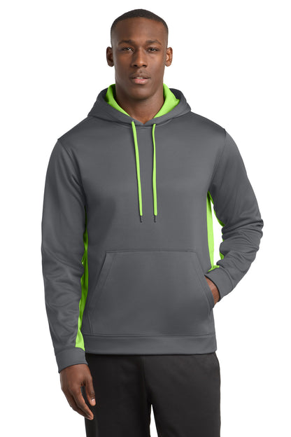Sport-Tek® Sport-Wick® Fleece Colorblock Hooded Pullover