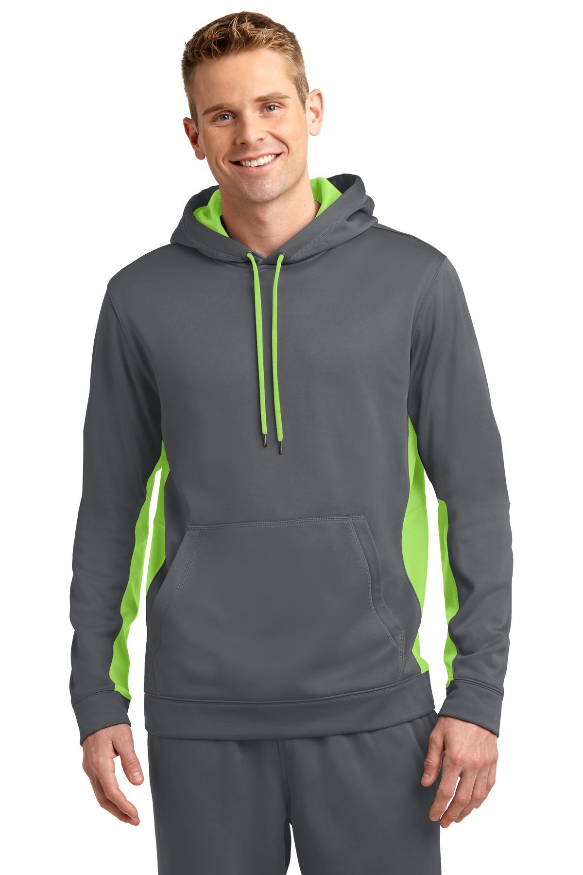 Sport-Tek? Sport-Wick? Fleece Colorblock Hooded Pullove