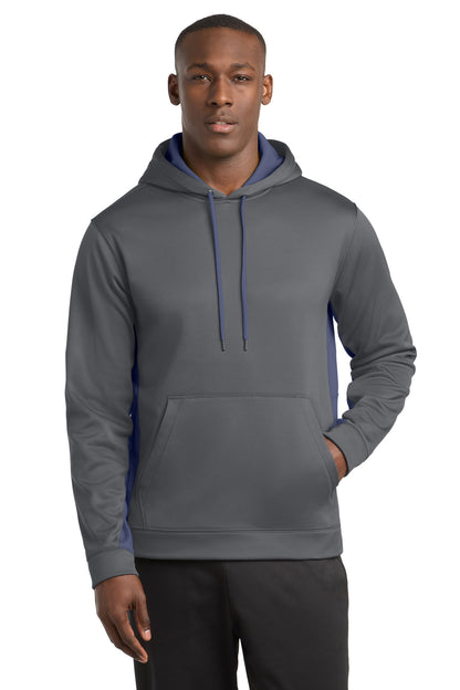 Sport-Tek® Sport-Wick® Fleece Colorblock Hooded Pullover