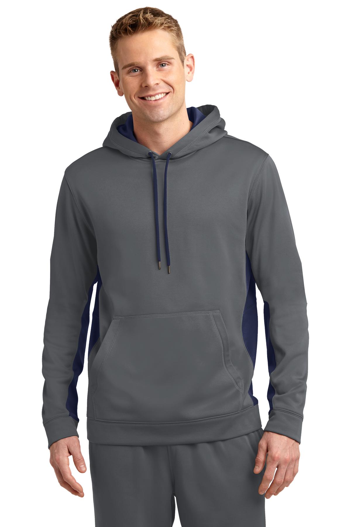 Sport-Tek? Sport-Wick? Fleece Colorblock Hooded Pullove