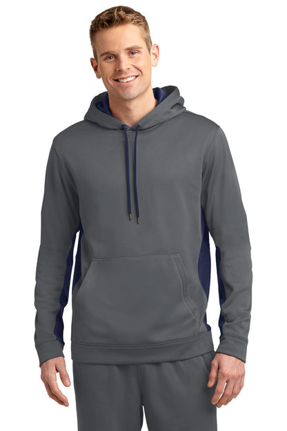 Sport-Tek? Sport-Wick? Fleece Colorblock Hooded Pullove
