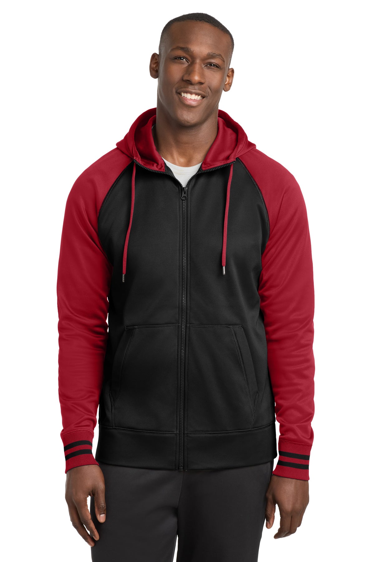 Sport-Tek® Sport-Wick® Varsity Fleece Full-Zip Hooded Jacket