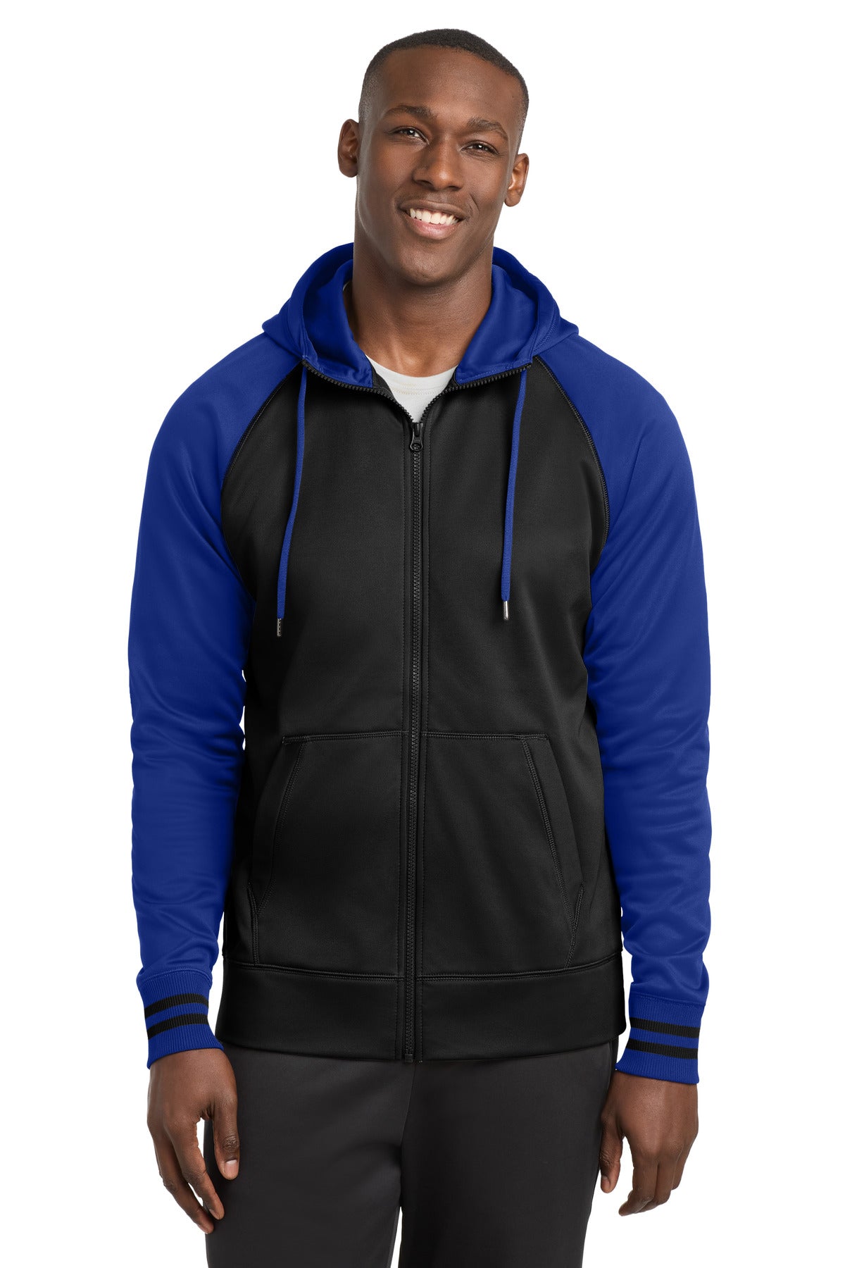 Sport-Tek® Sport-Wick® Varsity Fleece Full-Zip Hooded Jacket