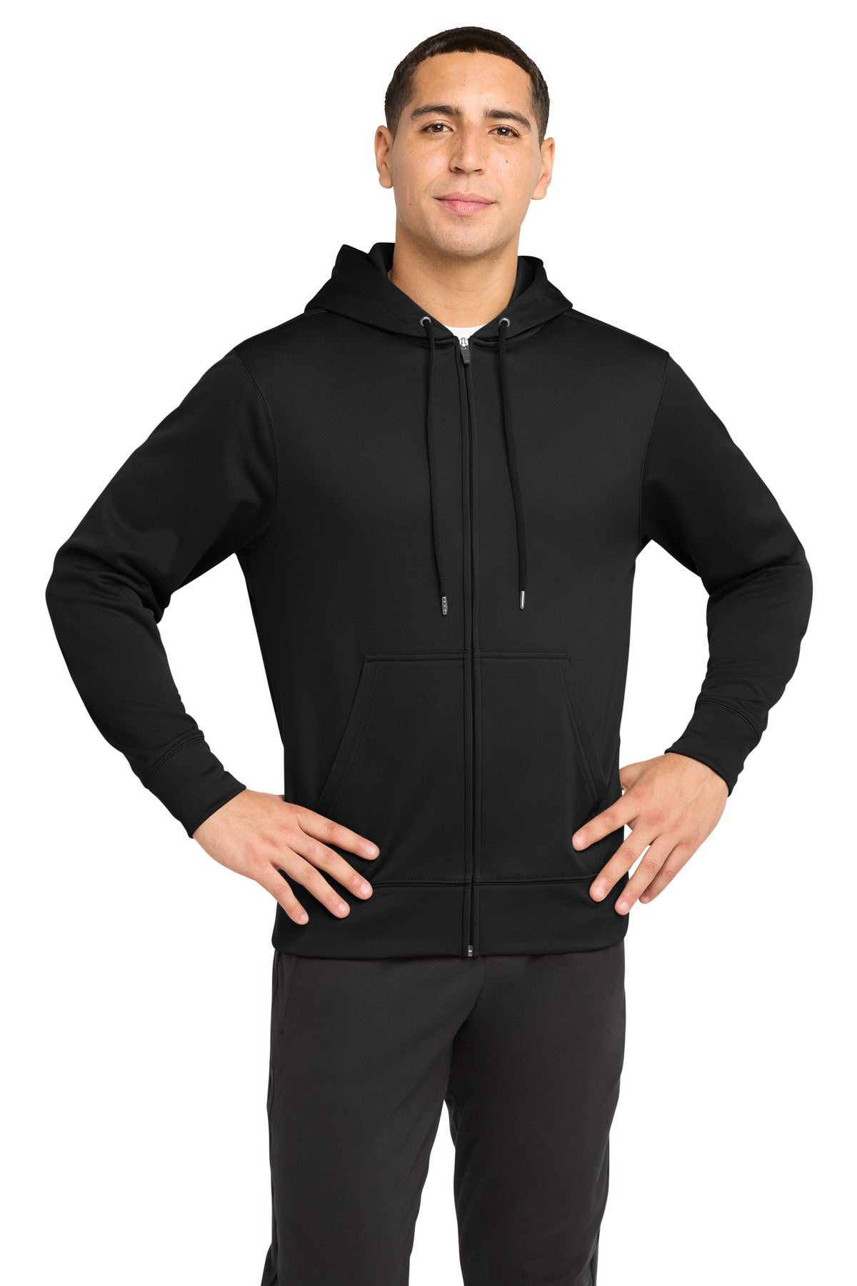 Sport-Tek® Sport-Wick® Fleece Full-Zip Hooded Jacket