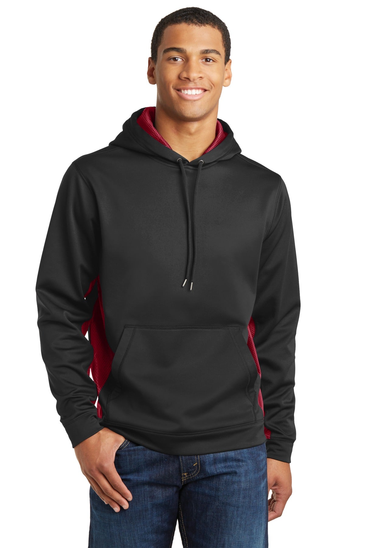 Sport-Tek? Sport-Wick? CamoHex Fleece Colorblock Hooded