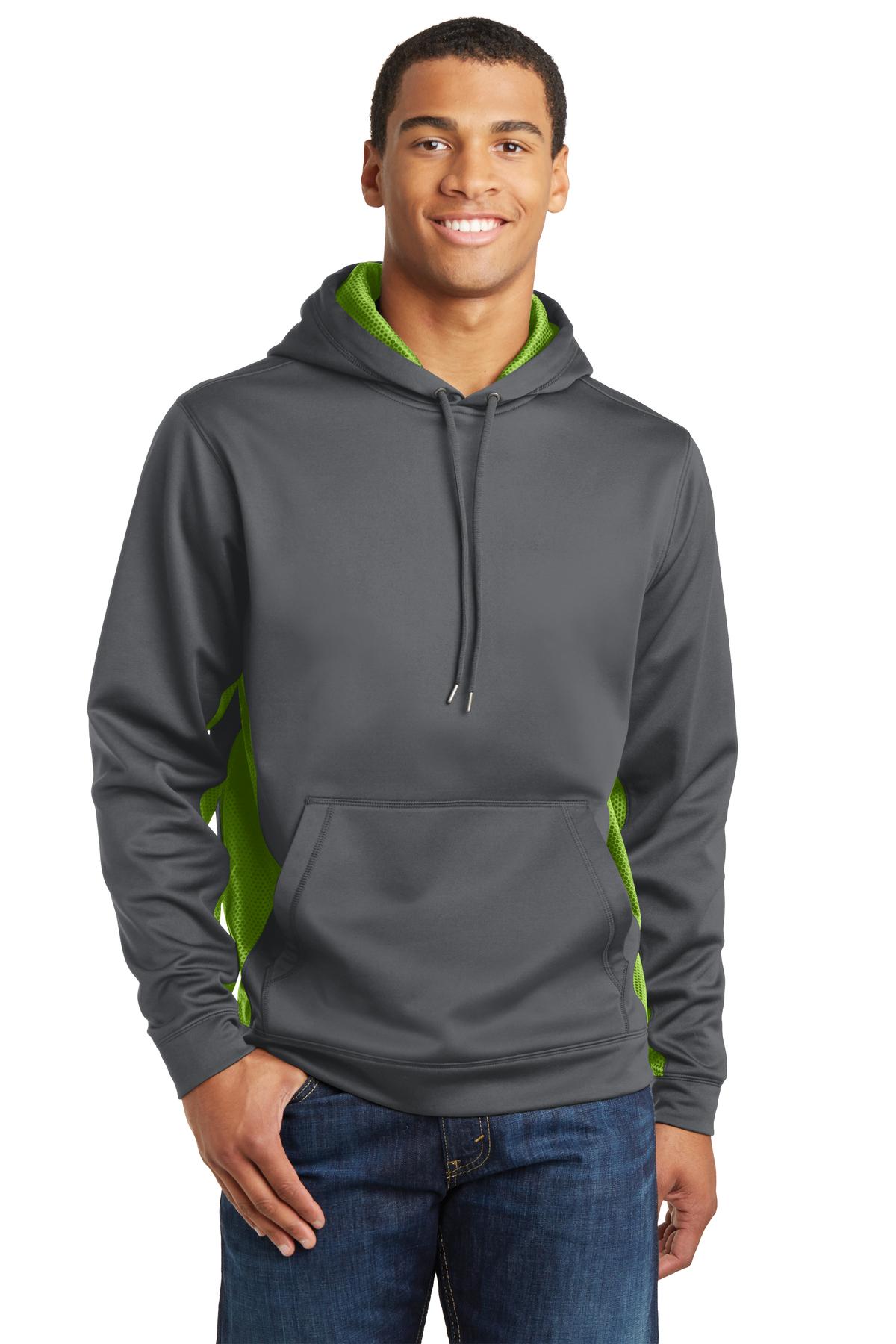 Sport-Tek? Sport-Wick? CamoHex Fleece Colorblock Hooded