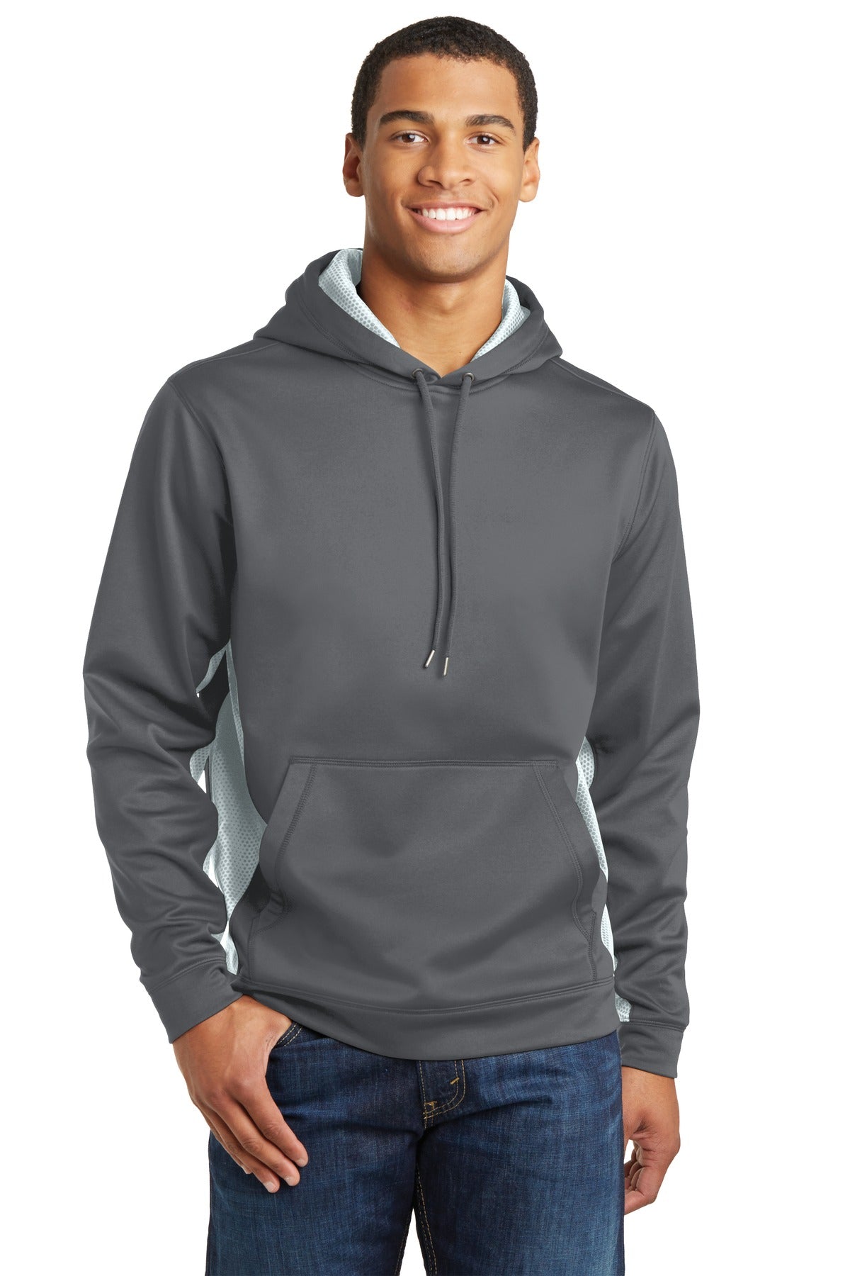 Sport-Tek? Sport-Wick? CamoHex Fleece Colorblock Hooded
