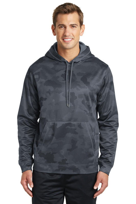 Sport-Tek? Sport-Wick? CamoHex Fleece Hooded Pullover.