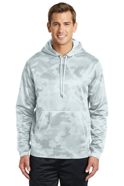 Sport-Tek? Sport-Wick? CamoHex Fleece Hooded Pullover.