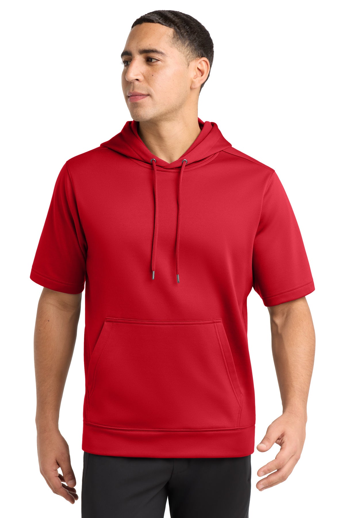 Sport-Tek ® Sport-Wick ® Fleece Short Sleeve Hooded Pullover
