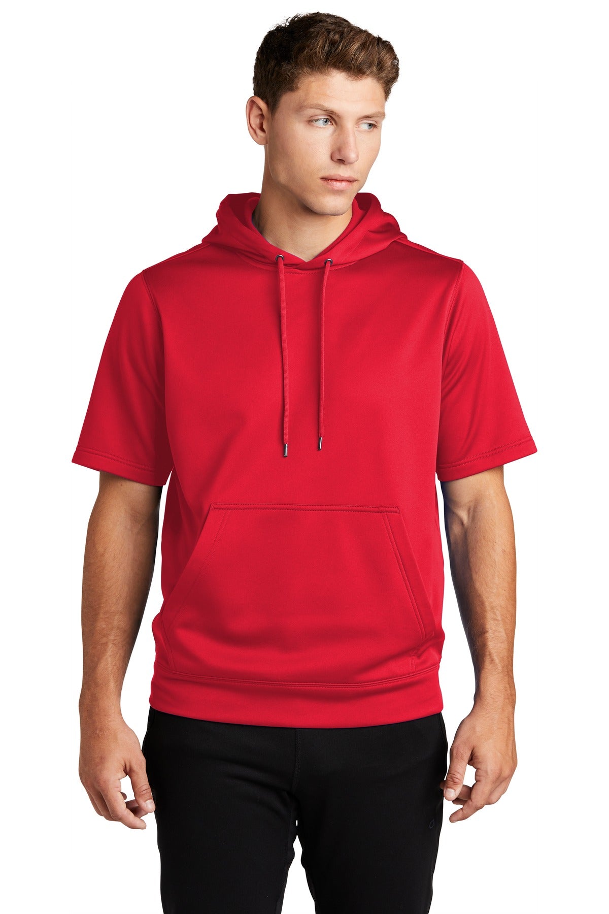 Sport-Tek ? Sport-Wick ? Fleece Short Sleeve Hooded Pul