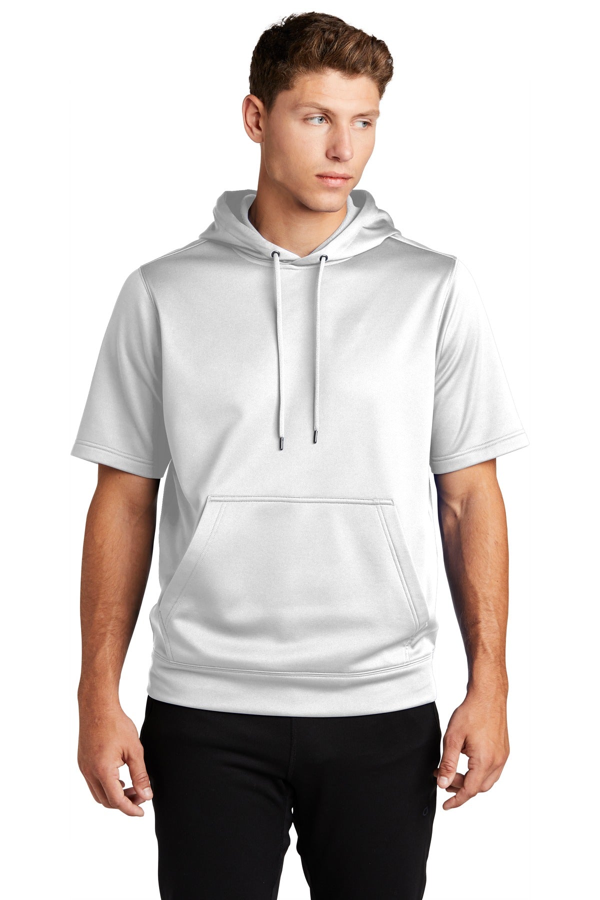 Sport-Tek ? Sport-Wick ? Fleece Short Sleeve Hooded Pul
