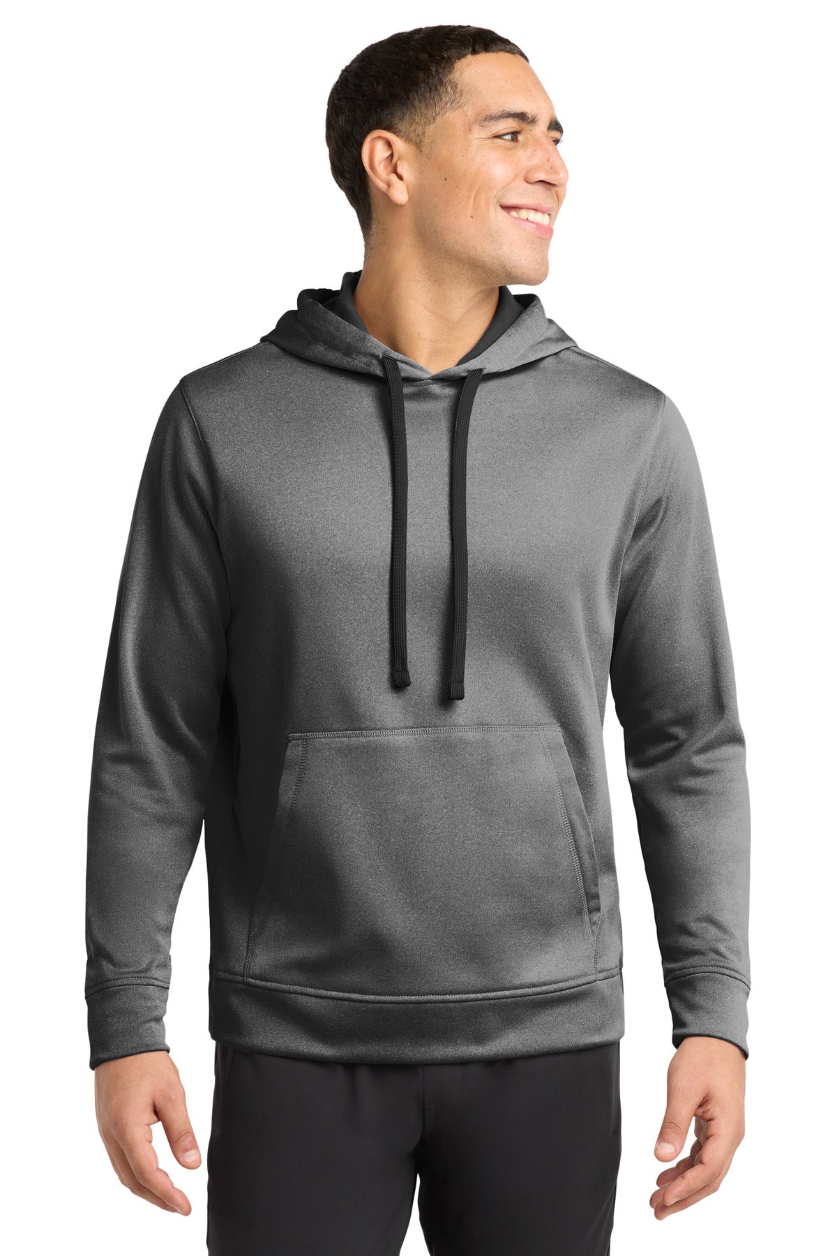 Sport-Tek ® PosiCharge ® Sport-Wick ® Heather Fleece Hooded Pullover