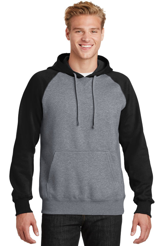 Sport-Tek? Raglan Colorblock Pullover Hooded Sweatshirt