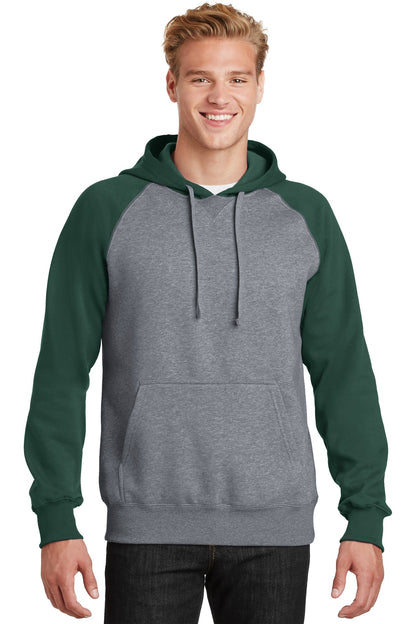Sport-Tek? Raglan Colorblock Pullover Hooded Sweatshirt