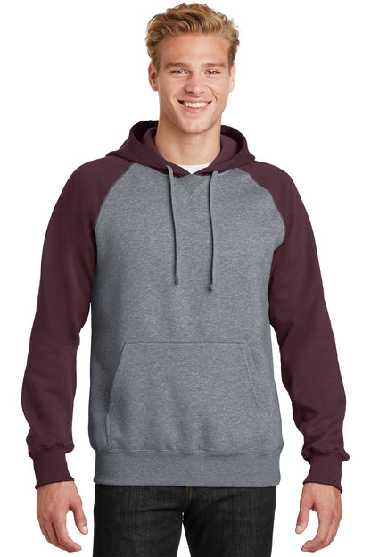 Sport-Tek? Raglan Colorblock Pullover Hooded Sweatshirt
