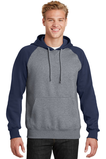 Sport-Tek? Raglan Colorblock Pullover Hooded Sweatshirt