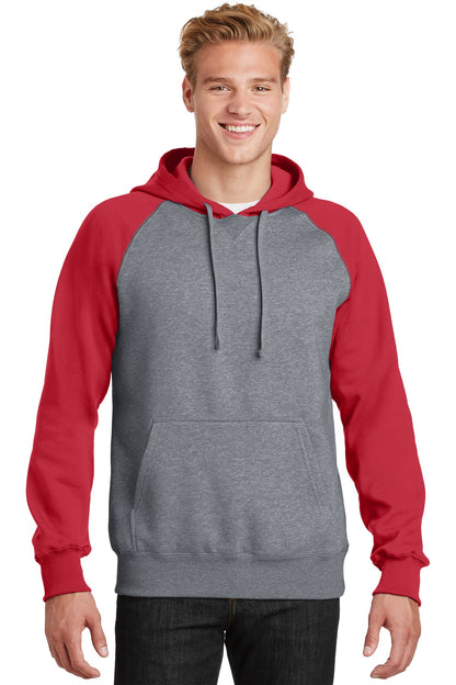 Sport-Tek? Raglan Colorblock Pullover Hooded Sweatshirt
