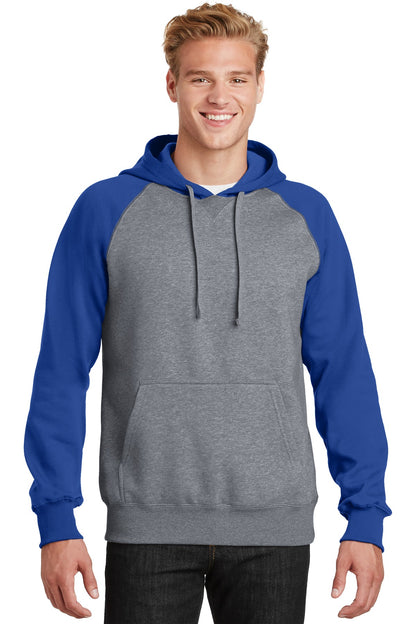 Sport-Tek? Raglan Colorblock Pullover Hooded Sweatshirt