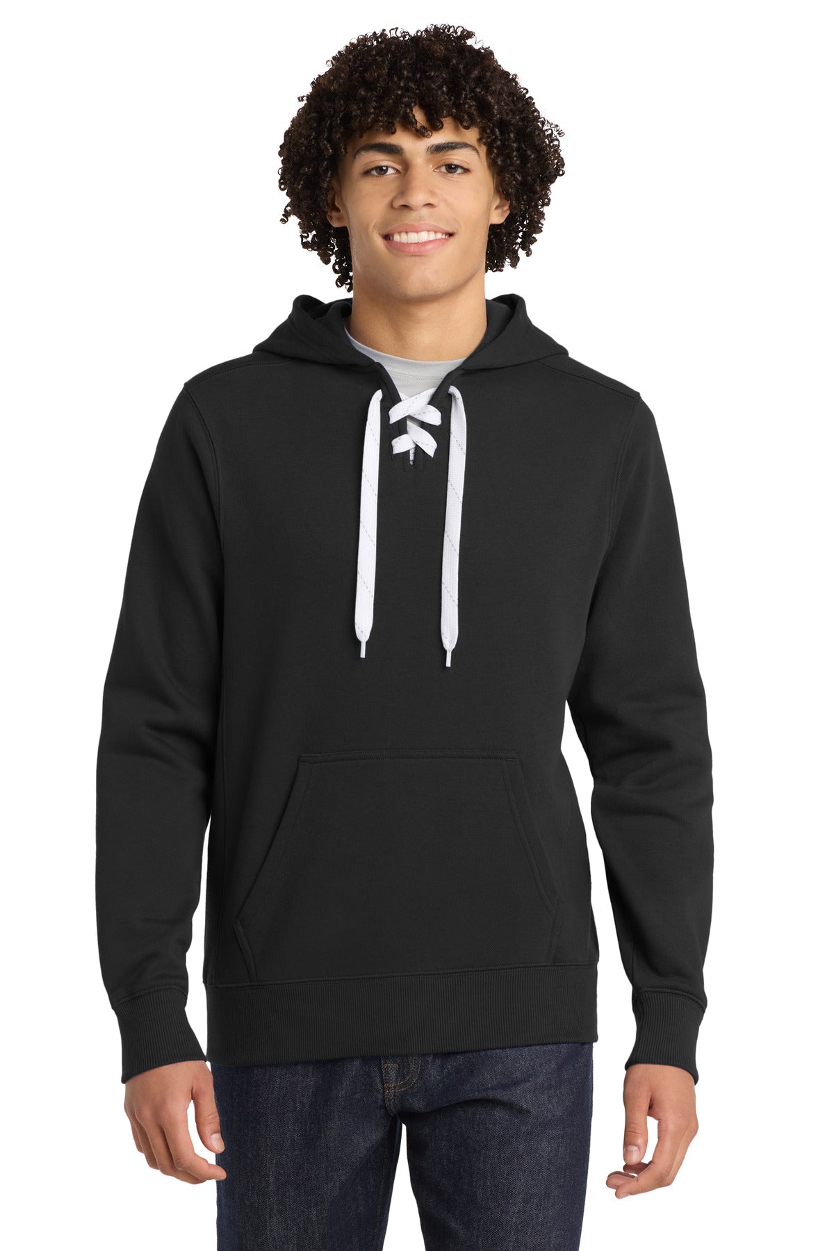 Sport-Tek® Lace Up Pullover Hooded Sweatshirt