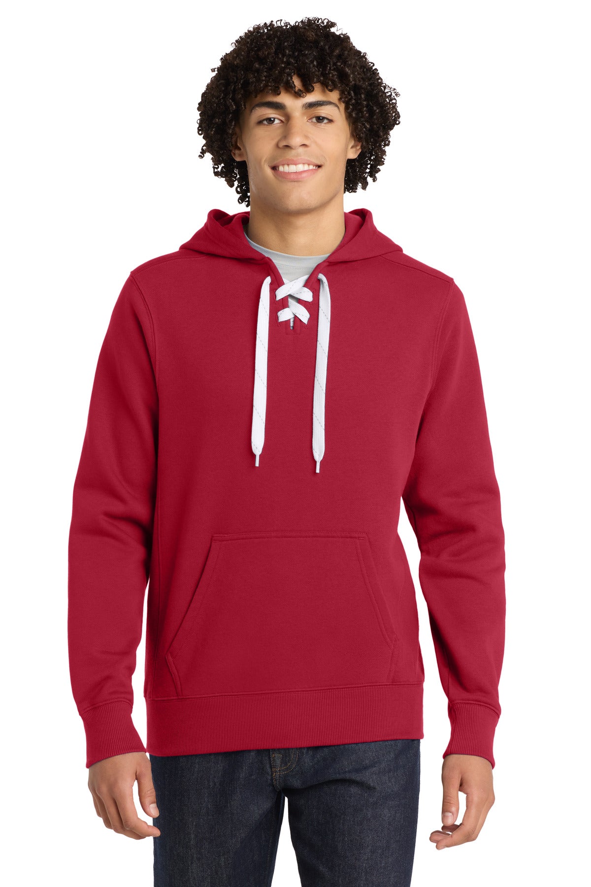 Sport-Tek® Lace Up Pullover Hooded Sweatshirt