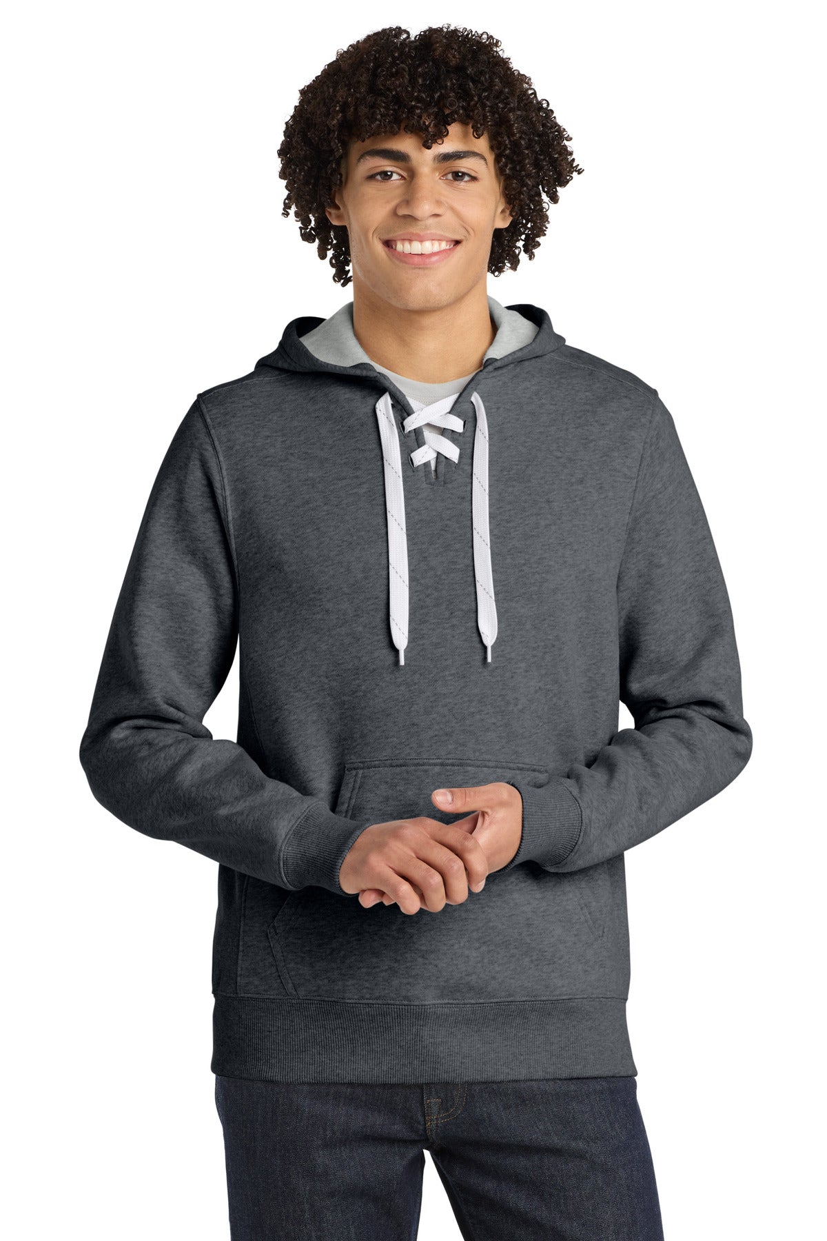 Sport-Tek® Lace Up Pullover Hooded Sweatshirt