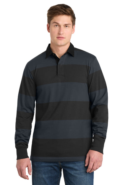 Sport-Tek® Classic Long Sleeve Rugby Polo