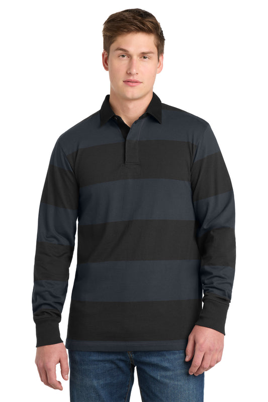 Sport-Tek® Classic Long Sleeve Rugby Polo