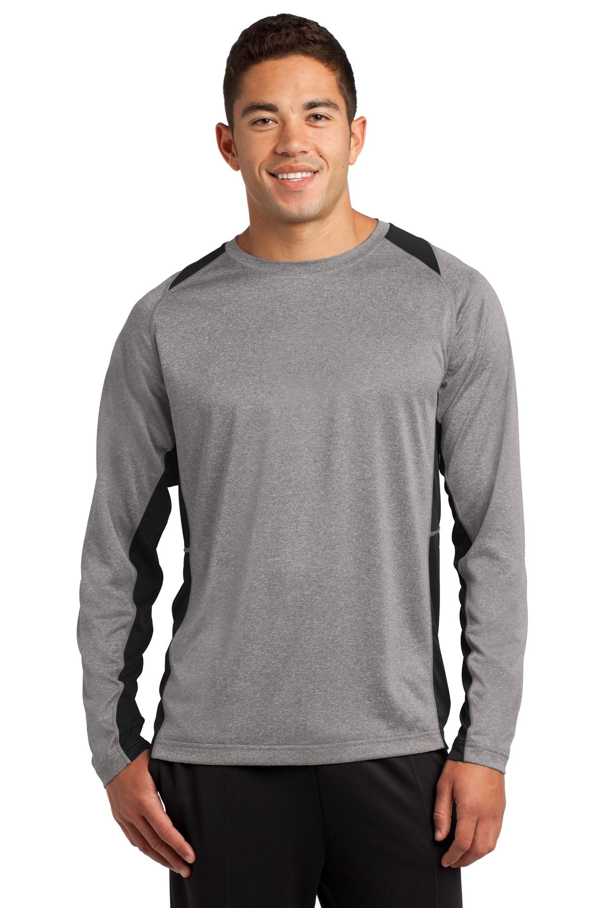 Sport-Tek? Long Sleeve Heather Colorblock Contender? Te