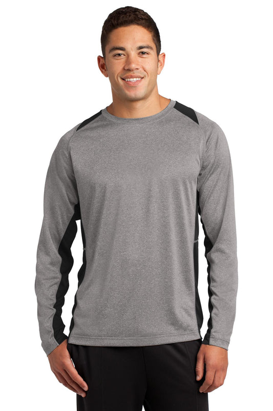Sport-Tek? Long Sleeve Heather Colorblock Contender? Te