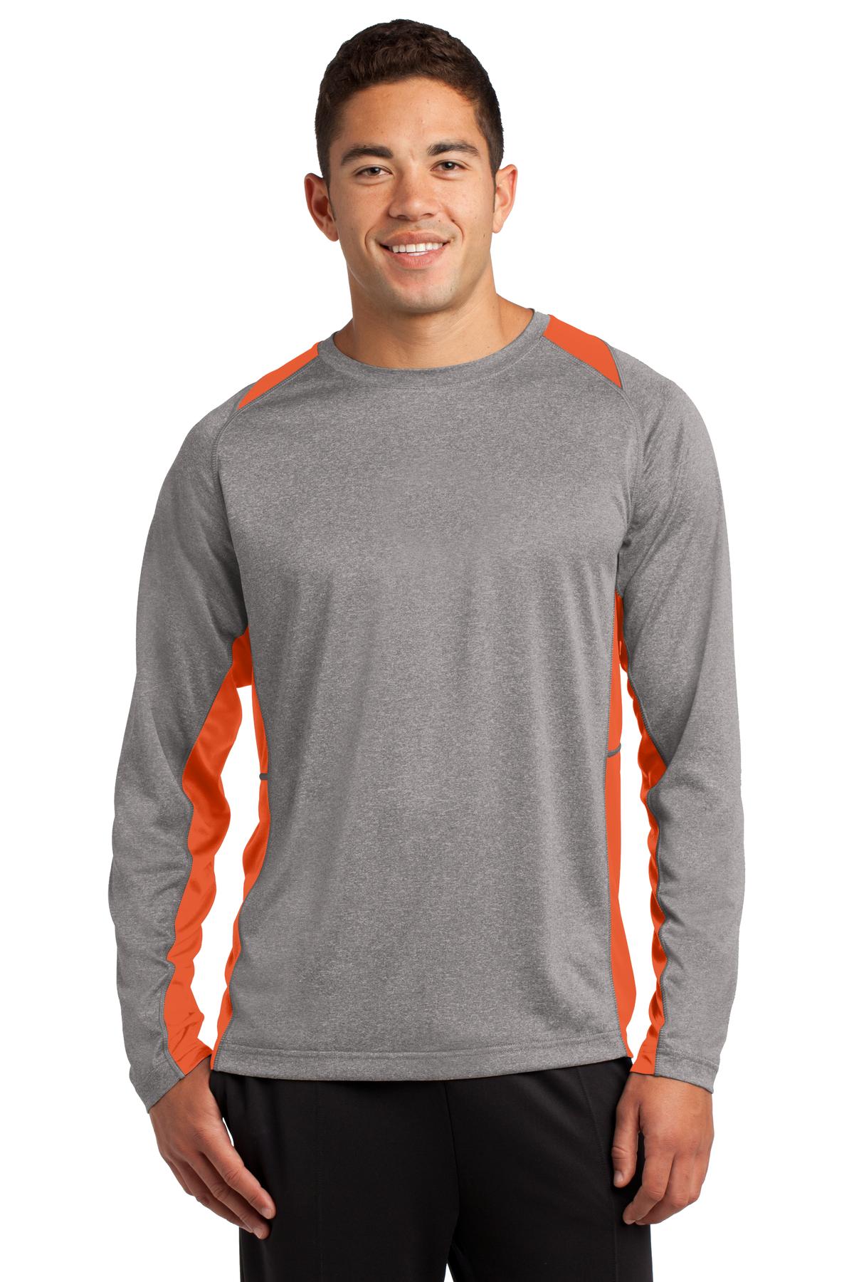 Sport-Tek? Long Sleeve Heather Colorblock Contender? Te