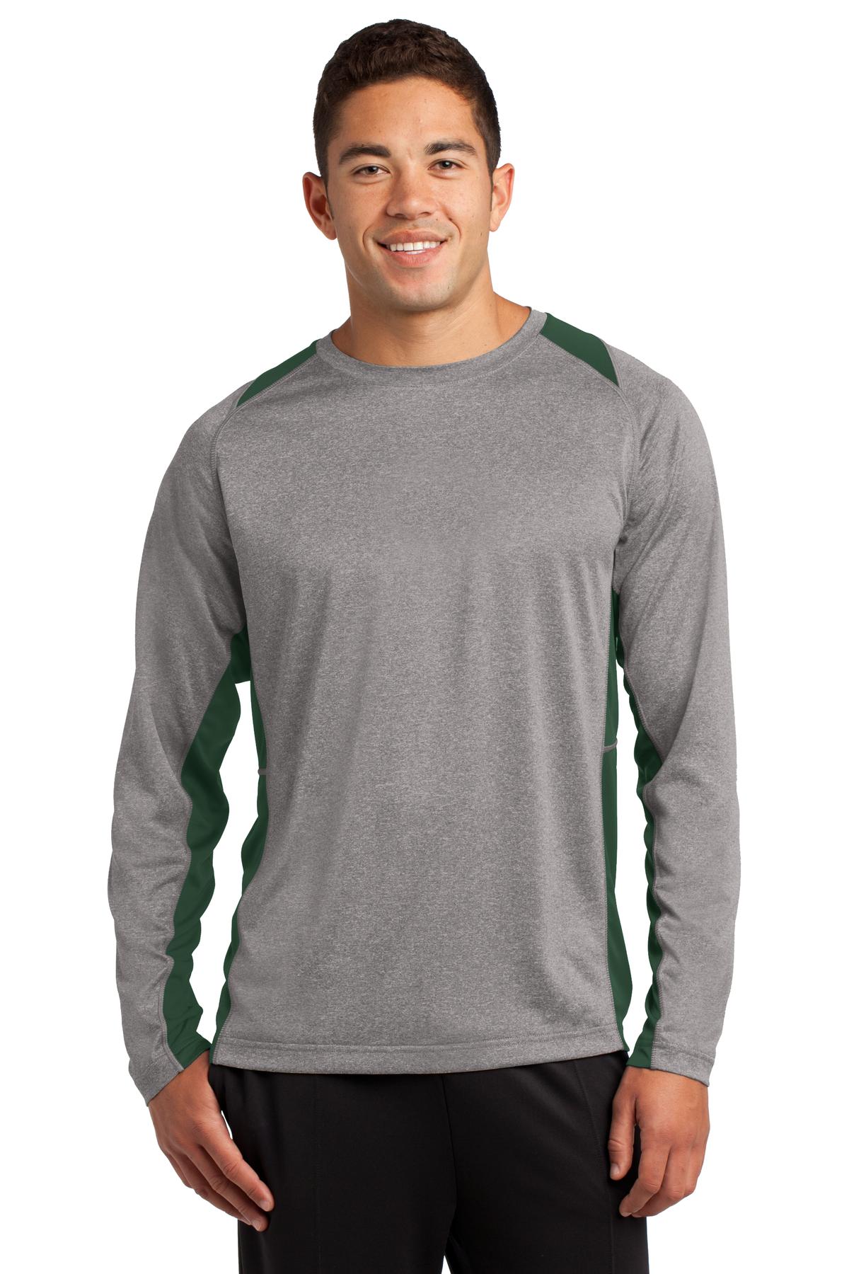 Sport-Tek? Long Sleeve Heather Colorblock Contender? Te