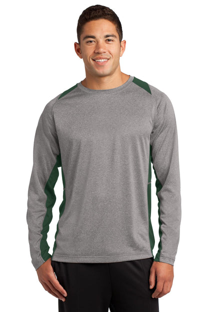 Sport-Tek? Long Sleeve Heather Colorblock Contender? Te