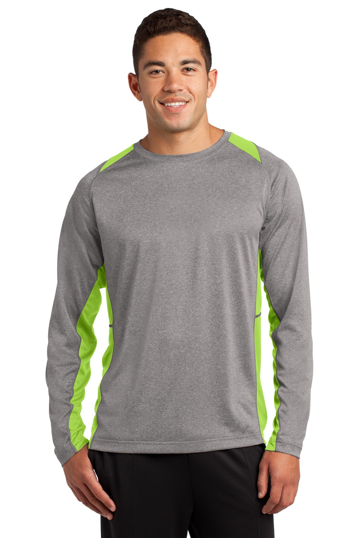 Sport-Tek? Long Sleeve Heather Colorblock Contender? Te