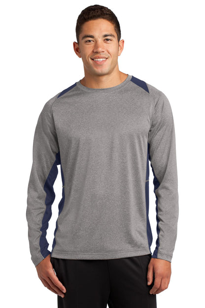 Sport-Tek? Long Sleeve Heather Colorblock Contender? Te