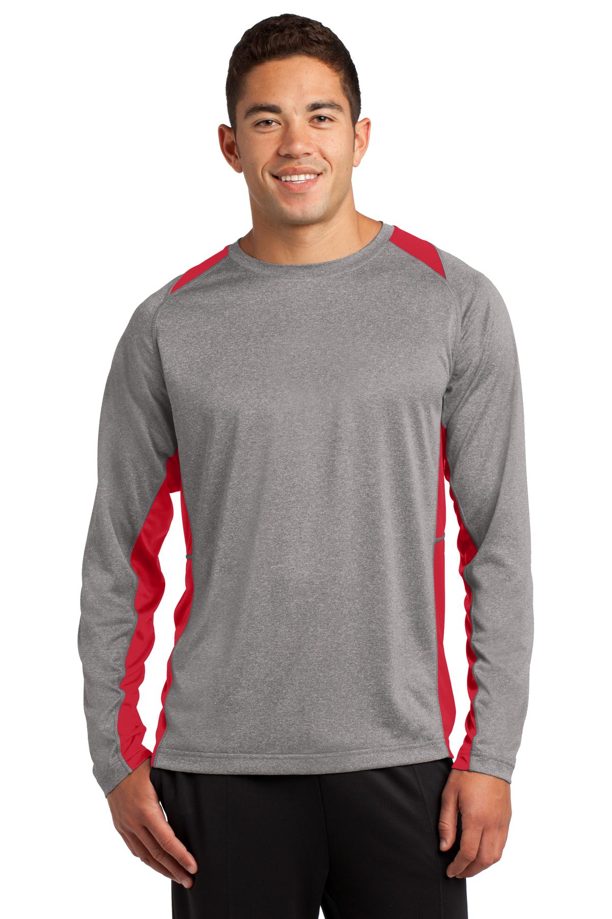 Sport-Tek? Long Sleeve Heather Colorblock Contender? Te