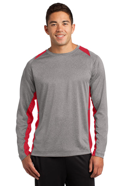 Sport-Tek? Long Sleeve Heather Colorblock Contender? Te
