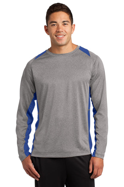 Sport-Tek? Long Sleeve Heather Colorblock Contender? Te