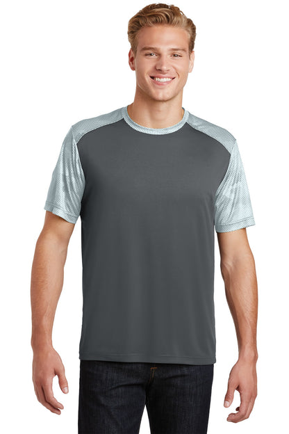 Sport-Tek? CamoHex Colorblock Tee. ST371