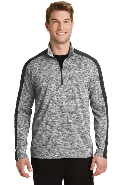 Sport-Tek? PosiCharge? Electric Heather Colorblock 1/4-