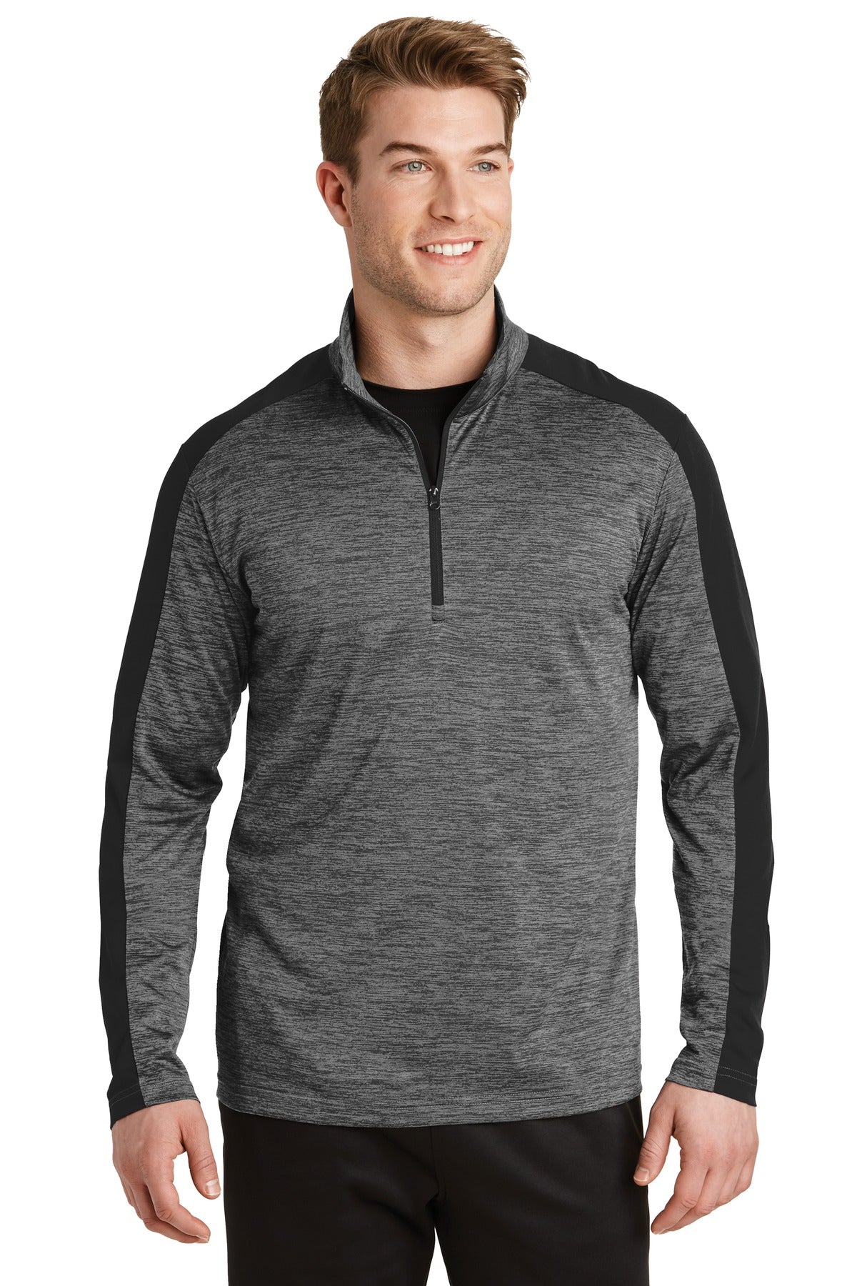 Sport-Tek? PosiCharge? Electric Heather Colorblock 1/4-