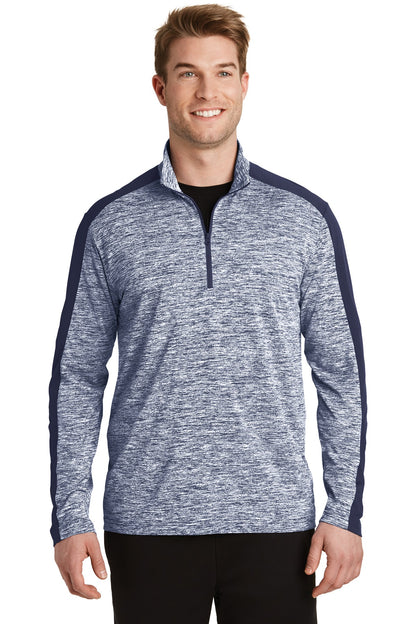 Sport-Tek? PosiCharge? Electric Heather Colorblock 1/4-