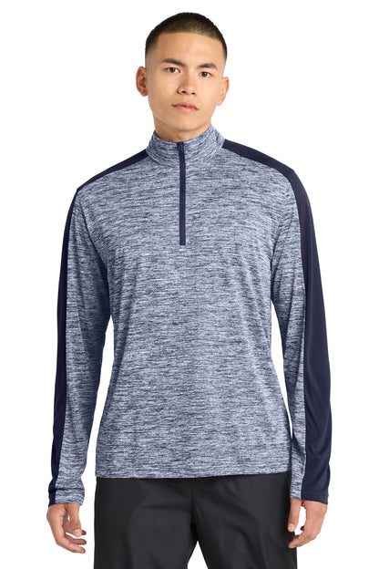 Sport-Tek® PosiCharge® Electric Heather Colorblock 1/4-Zip Pullover