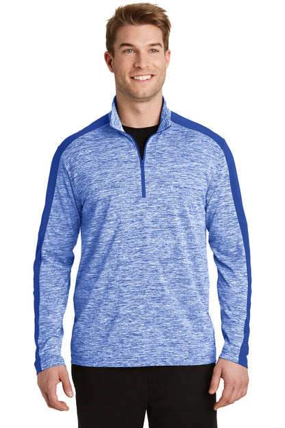 Sport-Tek? PosiCharge? Electric Heather Colorblock 1/4-