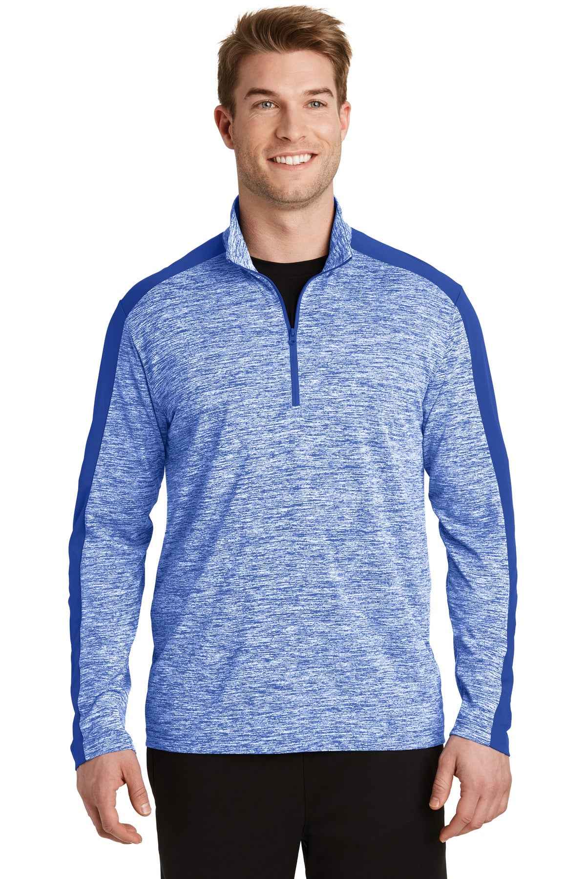 Sport-Tek? PosiCharge? Electric Heather Colorblock 1/4-